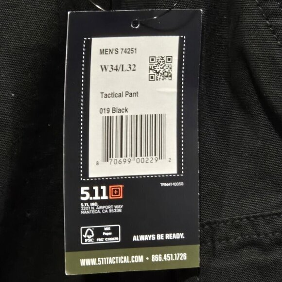 5.11 Tactical Pants Relaxed Fit Mens Size 34 x 32. NWTGS. - Picture 3 of 5